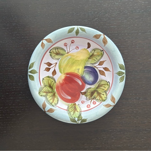 Heritage Mint Ltd. 2 Black Forest Fruits 8” Hand Painted Dessert or Salad Plates - Picture 7 of 7